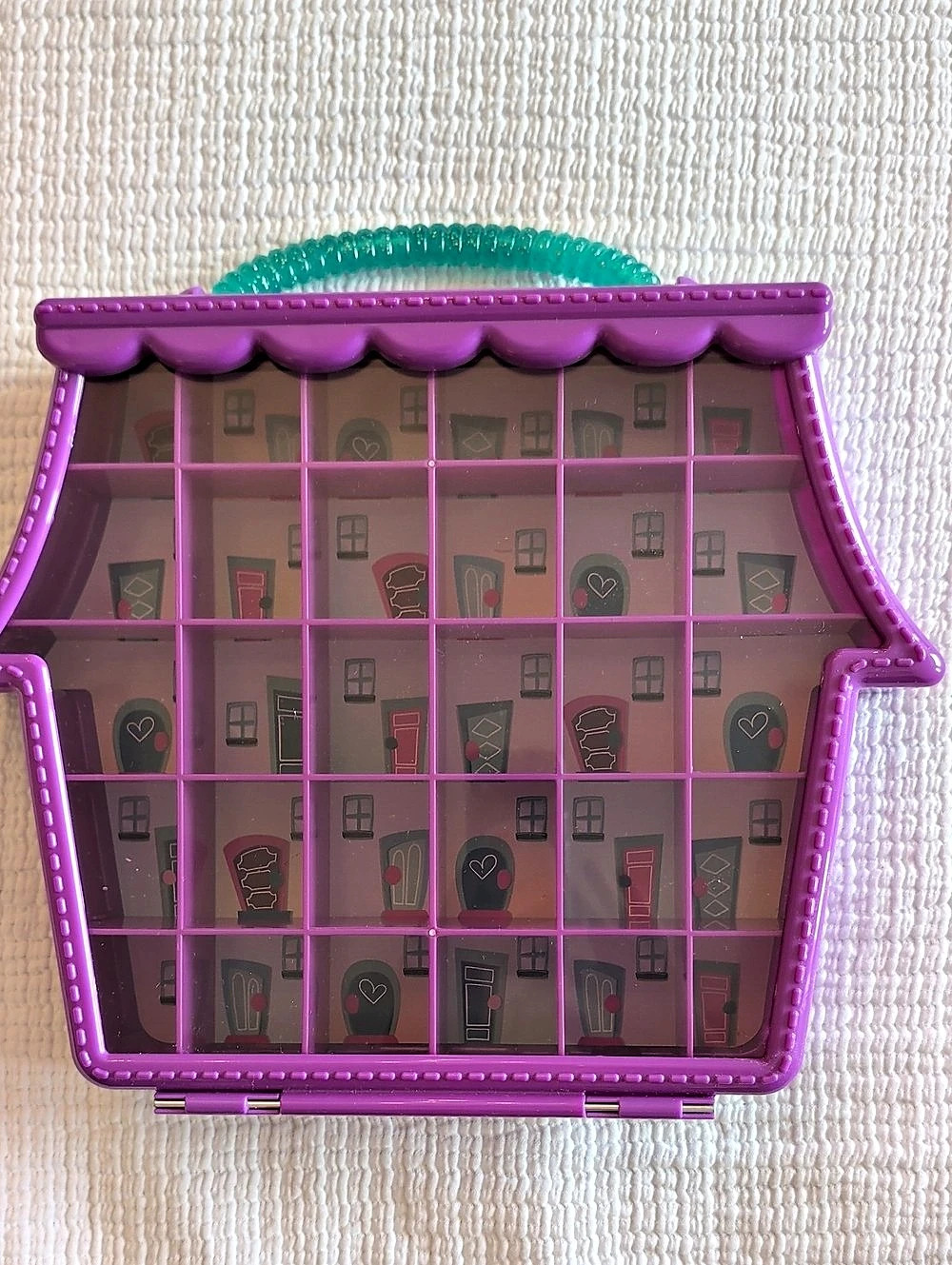Disney Doorables Ultimate Collector Case - Purple Compartment  Display Or Travel